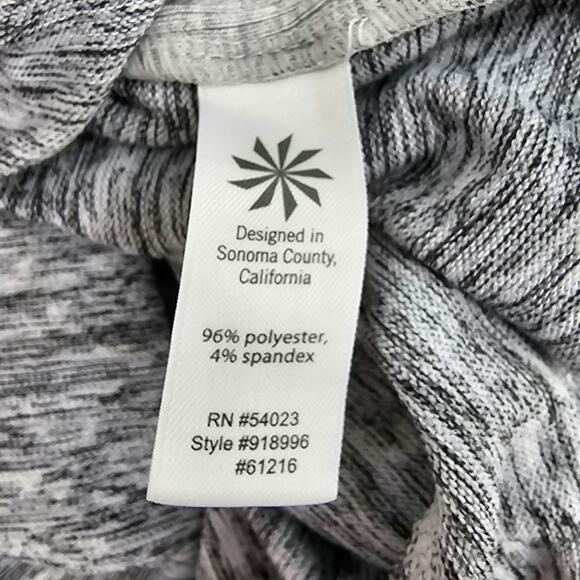 Athleta Womans size XXS Batwing & Robin Gray Cowl Neck Pullover Shirt Top - Picture 7 of 9